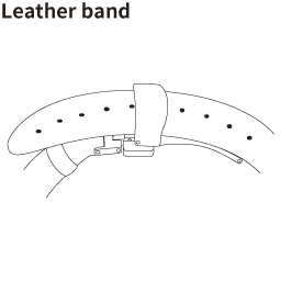 simple picture of leather band